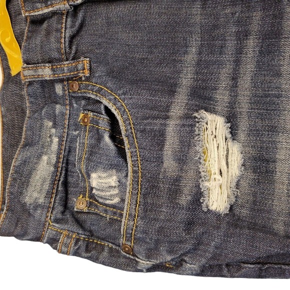 Refuge Jeans Womens Size 5 Style 2B-3623BBlue Distressed 5 Pocket Cotton Spandex - Picture 13 of 16